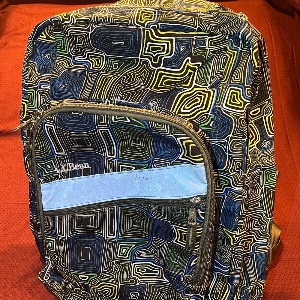 LL Bean Deluxe Color Customized Backpack Reflective Strip With Waist Straps